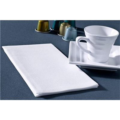 SERVIETTES PLIAGE 1/8  45 G/M2 40x40 CM BLANC AIRLAID (750 UNITÉ) – Image 2