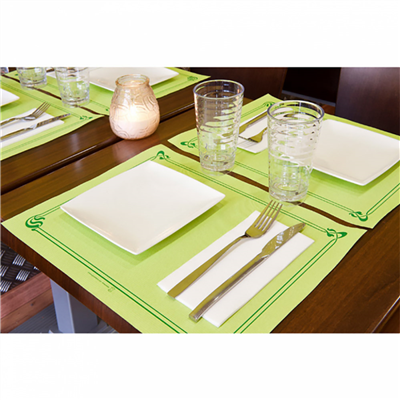 SERVIETTES PLIAGE 1/8  45 G/M2 40x40 CM BLANC AIRLAID (750 UNITÉ) – Image 3