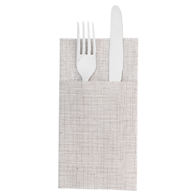 SERVIETTES KANGOUROU 'DRY COTTON' 55 G/M2 40x40 CM CHOCOLAT AIRLAID (700 UNITÉ) – Image 2