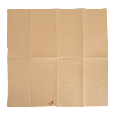 SERVIETTES P. 1/8  55 G/M2 40x40 CM NATUREL AIRLAID (750 UNITÉ) – Image 2