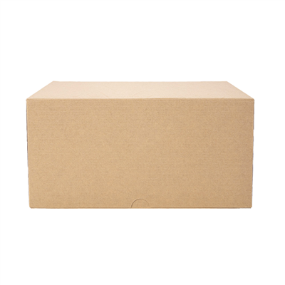 BOÎTES PATISSERIES SANS FENÊTRE 'THEPACK' 240 G/M2 24x24x12 CM NATUREL CARTON ONDULÉ NANO-MICRO (100 UNITÉ) – Image 2