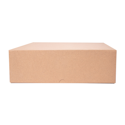 BOÎTES PATISSERIES SANS FENÊTRE 'THEPACK' 240 G/M2 32x32x10 CM NATUREL CARTON ONDULÉ NANO-MICRO (100 UNITÉ) – Image 2