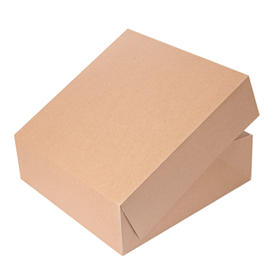 BOÎTES PATISSERIES SANS FENÊTRE 'THEPACK' 240 G/M2 32x32x10 CM NATUREL CARTON ONDULÉ NANO-MICRO (100 UNITÉ) – Image 3