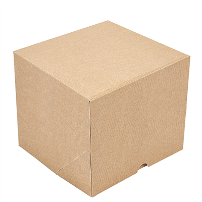 BOÎTES PATISSERIES HAUTES SANS FENÊTRE 'THEPACK' 320 G/M2 35,6x35,6x30,5 CM NATUREL CARTON ONDULÉ MICROCANAL (30 UNITÉ)