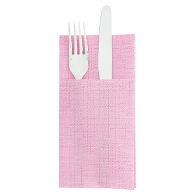 SERVIETTES KANGOUROU 'DRY COTTON' 55 G/M2 40x40 CM FUCHSIA AIRLAID (700 UNITÉ)