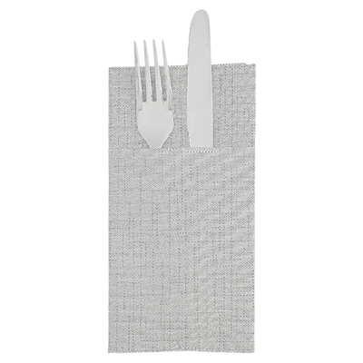 SERVIETTES "CANGURITO" 'DRY COTTON' 55 G/M2 33x40 CM GRIS AIRLAID (700 UNITÉ)