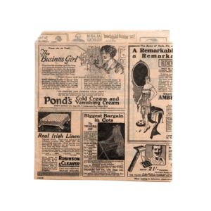 PAPIER INGRAISSABLES OUVERT 2 CÔTÉS FAST FOOD PFAS FREE 'TIMES' 38 G/M2 17x18 CM NATUREL PARCH.INGRAISSABLE (1000 UNITÉ)