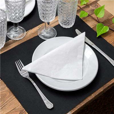 SERVIETTES 3 PLIS  17 G/M2 40x40 CM BLANC OUATE (1000 UNITÉ) – Image 2