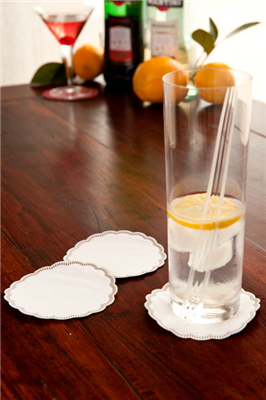 DESSOUS DE VERRE 9 PLIS  8x18 G/M2 + (30+12) G/M2 Ø9 CM BLANC OUATE (3000 UNITÉ) – Image 2