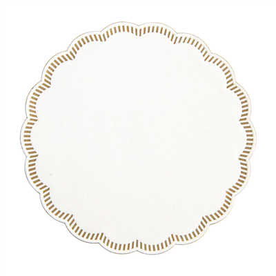 DESSOUS DE VERRE 9 PLIS  8x18 G/M2 + (30+12) G/M2 Ø9 CM BLANC OUATE (3000 UNITÉ)