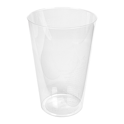 VERRES INJECTÉS 400 ML Ø 8,5/6x13 CM TRANSPARENT PS (500 UNITÉ)