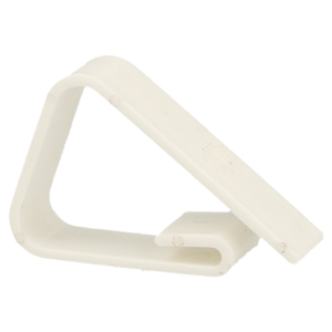 PINCES POUR FIXATION NAPPES  5x3,5x1 CM BLANC PP (100 UNITÉ)