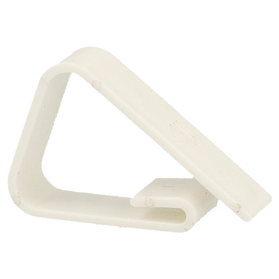 PINCES POUR FIXATION NAPPES  5x3,5x1 CM BLANC PP (100 UNITÉ)