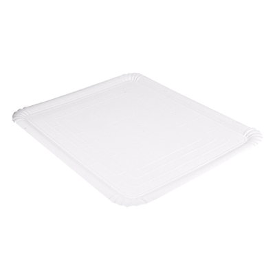 PLATEAUX PÂTISSERIE - MOYENS  1270 G/M2 40x50 CM BLANC CARTON (25 UNITÉ)
