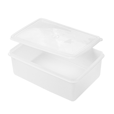 RÉCIPIENT ALIMENTS + COUVERCLE INCORPORÉ 1450 ML 20,5x14x8 CM BLANC PP (1 UNITÉ) – Image 3