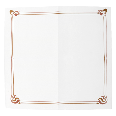 SERVIETTES ECOLABEL 'DOUBLE POINT' MAXIM BRUN 18 G/M2 40x40 CM BLANC OUATE (1200 UNITÉ) – Image 2