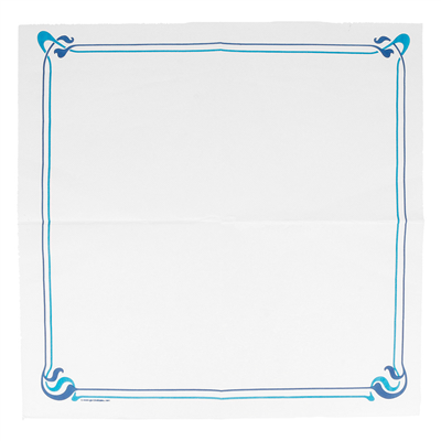 SERVIETTES ECOLABEL 'DOUBLE POINT' MAXIM BLEU 18 G/M2 40x40 CM BLANC OUATE (1200 UNITÉ) – Image 2