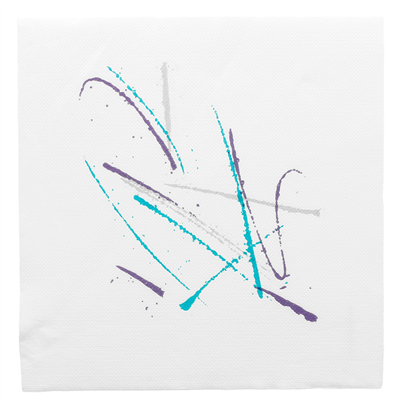SERVIETTES ECOLABEL 'DOUBLE POINT' VOLARE 18 G/M2 40x40 CM BLANC OUATE (1200 UNITÉ)
