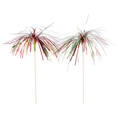 DÉCORS POUR GLACES "IRIDESCENTES"  23,5 (h) CM ASSORTI BOIS (100 UNITÉ)