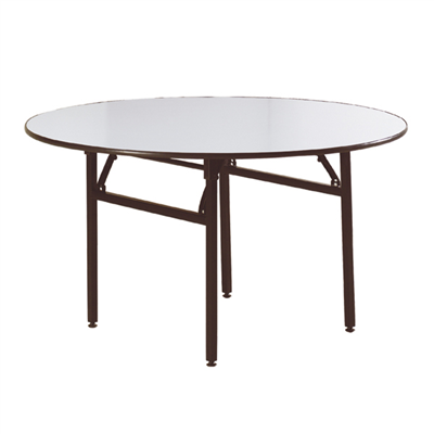 TABLES RONDES PLIABLES  Ø 122x76 CM NOIR ACIER (2 UNITÉ)