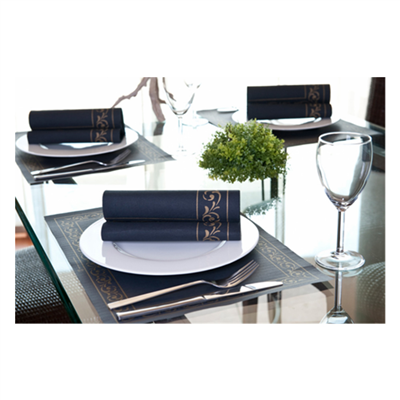 SETS DE TABLE TROYA 48 G/M2 31x43 CM NOIR CELLULOSE (2000 UNITÉ) – Image 2