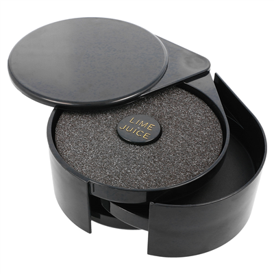 SUCREUR DE VERRES SUCRE & SEL  20x16x7,4 CM NOIR ABS (1 UNITÉ) – Image 4