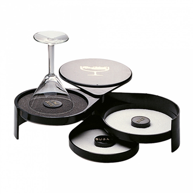 SUCREUR DE VERRES SUCRE & SEL  20x16x7,4 CM NOIR ABS (1 UNITÉ) – Image 6