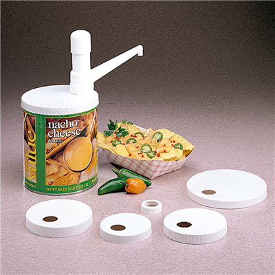 POMPE PRODUITS VISQUEUX - KIT 5 COUVERCLES  34,5 CM BLANC PLASTIQUE (1 UNITÉ) – Image 2