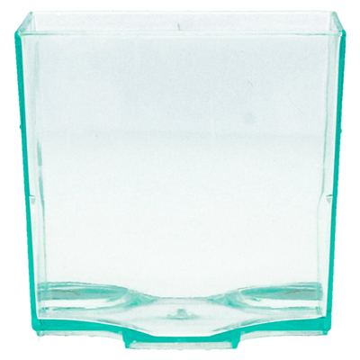 RÉCIPIENTS CUBO EMPILABLES POUR TAPAS RÉUTILISABLES  4,2x4,2x4,2 CM VERT D'EAU PS (200 UNITÉ) – Image 2