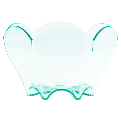 MISES EN BOUCHE TULIPE RÉUTILISABLES  Ø 6,3x4,4 CM VERT D'EAU PS (600 UNITÉ) – Image 2