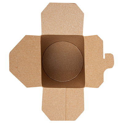RÉCIPIENTS MULTIUSAGES MICRO-ONDABLES 'FEEL GREEN' 480 ML 275 + 25 PE G/M2 Ø8x9 CM MARRON CARTON (50 UNITÉ) – Image 4