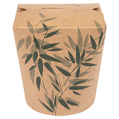RÉCIPIENTS MULTIUSAGES MICRO-ONDABLES 'FEEL GREEN' 960 ML 275 + 25 PE G/M2 Ø9x10,8 CM MARRON CARTON (50 UNITÉ)