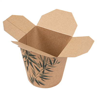 RÉCIPIENTS MULTIUSAGES MICRO-ONDABLES 'FEEL GREEN' 960 ML 275 + 25 PE G/M2 Ø9x10,8 CM MARRON CARTON (50 UNITÉ) – Image 4