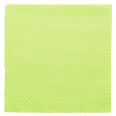 SERVIETTES ECOLABEL 'DOUBLE POINT' 18 G/M2 33x33 CM VERT ANIS OUATE (1200 UNITÉ)