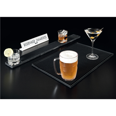 TAPIS AIRE SERVICE "RAIL MATE"  60x8x1,3 CM NOIR GOMME (1 UNITÉ) – Image 2