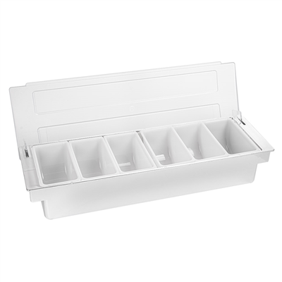DISTRIBUTEUR À CONDIMENTS 6 COMPART.  49,5x15,7x9 CM CHROME PS (1 UNITÉ) – Image 2