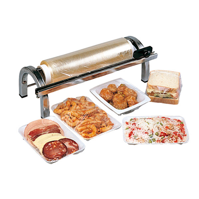 DISTRIBUTEUR MURAL DE FILM  45 CM ARGENTE INOX (1 UNITÉ)