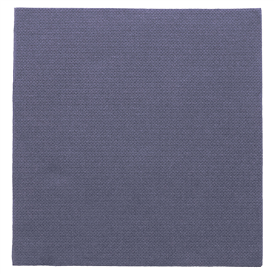 SERVIETTES ECOLABEL 'DOUBLE POINT' 18 G/M2 33x33 CM BLEU MARINE OUATE (1200 UNITÉ)