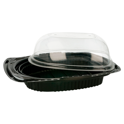 GRANDS RÉCIPIENTS POULET  22x16,5x11,2 CM NOIR PP (150 UNITÉ) – Image 3