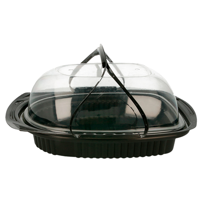 GRANDS RÉCIPIENTS POULET  22x16,5x11,2 CM NOIR PP (150 UNITÉ)