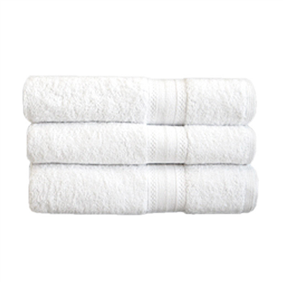 SERVIETTES DE BAIN  500 G/M2 70x140 CM BLANC COTON (1 UNITÉ)