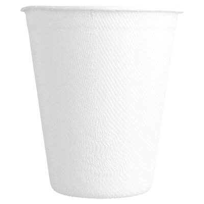 GOBELETS 'BIONIC' 260 ML Ø 8x9,1 CM BLANC BAGASSE (1000 UNITÉ) – Image 2
