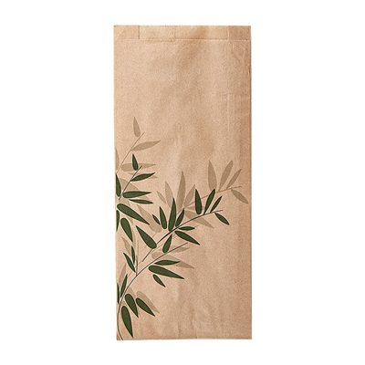 SACS SANDWICHS PFAS FREE 'FEEL GREEN' 38 G/M2 9+4x22 CM NATUREL PARCH.INGRAISSABLE (500 UNITÉ)