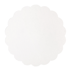 DISQUES PLATS PÂTISSERIE  275 G/M2 Ø 23 CM BLANC CARTON (250 UNITÉ)