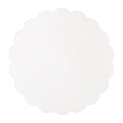 DISQUES PLATS PÂTISSERIE  275 G/M2 Ø 23 CM BLANC CARTON (250 UNITÉ)