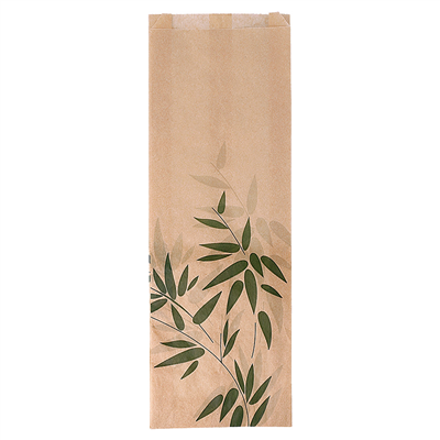 SACS SANDWICHS PFAS FREE 'FEEL GREEN' 38 G/M2 12+4x35 CM NATUREL PARCH.INGRAISSABLE (500 UNITÉ)