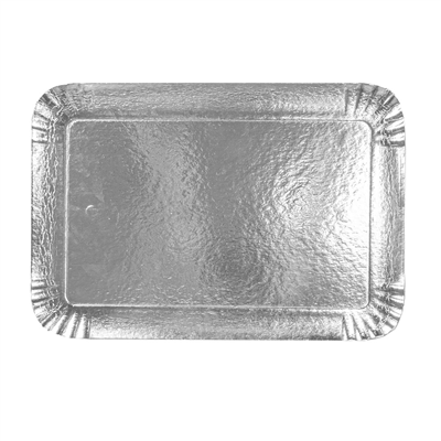 PLATEAUX "TRAITEUR" DEUX FACES  1100 G/M2 19x28 CM ARGENT/OR CARTON (100 UNITÉ) – Image 3