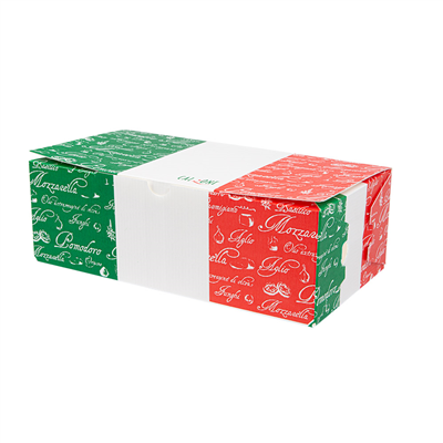 BOÎTES PIZZA CALZONE  330 G/M2 30x16x10 CM BLANC CARTON (100 UNITÉ)