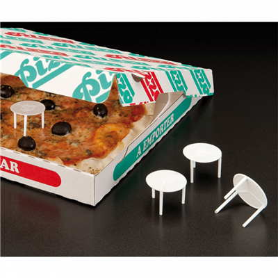 PETITES TABLES PIZZA  Ø 4,5x3 CM BLANC PP (2000 UNITÉ) – Image 3