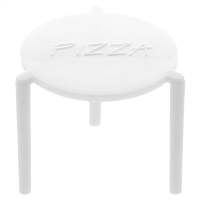 PETITES TABLES PIZZA  Ø 4,5x3,7 CM BLANC PP (2000 UNITÉ)